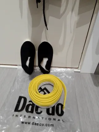 Kimono Hapkido Negro Talla 120cm. Zapatillas n°29