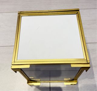 Scatola porta oggetti in alluminio e plexiglas