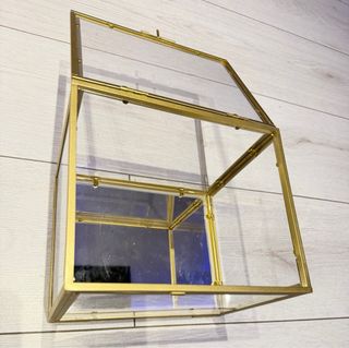 Scatola porta oggetti in alluminio e plexiglas