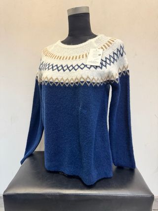 Jersey mujer verde y blanco