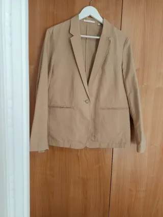 Americana Uniqlo Lino Mujer Talla M