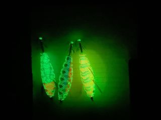 3 señuelos para calamares luminosos