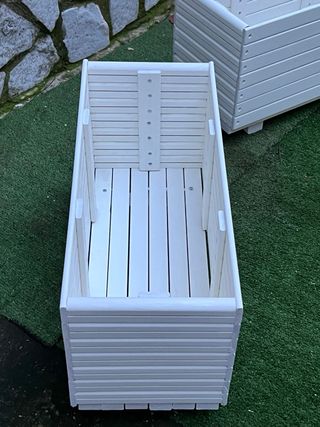 2 Fioriere Rettangolari Bianche