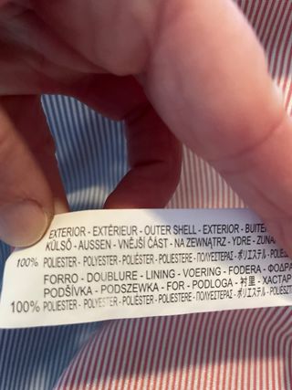 Casaco homem azul e cinzento