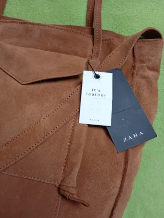 Bolso de ante Zara