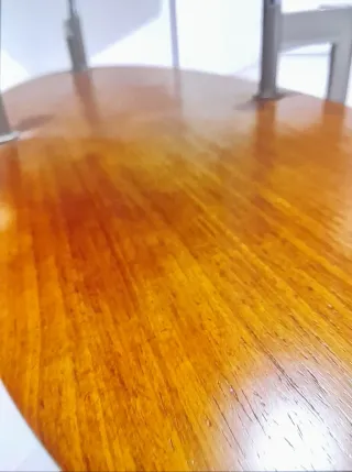 Mesa de centro cristal y madera