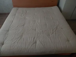 Futón 200x200 algodón y lana