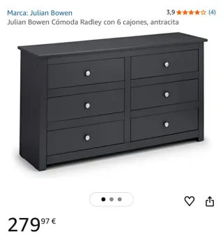 Cómoda 140cm 6 Cajones NUEVA!