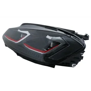 Faros delanteros Red edition Led para VW Golf 7.5