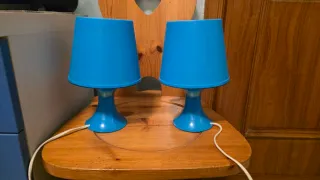 Lampade da comodino blu