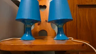 Lampade da comodino blu