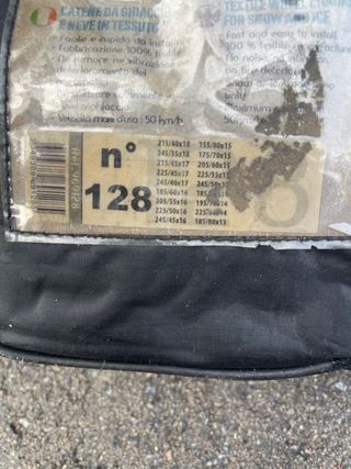 Cadenas de nieve textiles talla 128