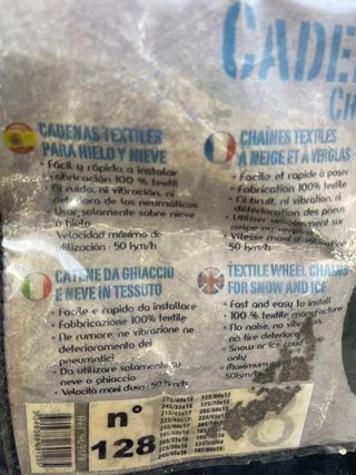 Cadenas de nieve textiles talla 128