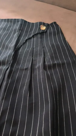 Conjunto falda y chaqueta rayas