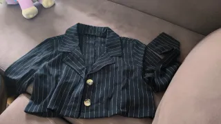 Conjunto falda y chaqueta rayas