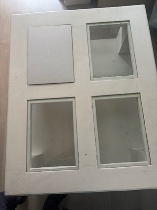 Mesa de centro de madera y cristal