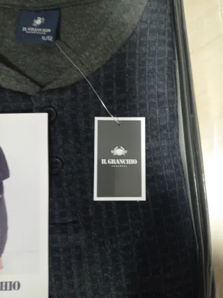 Pigiama uomo IL GRANCHIO grigio punto milano