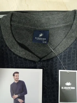 Pigiama uomo IL GRANCHIO grigio punto milano