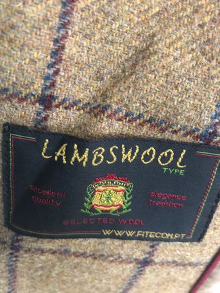 Americana Zara cuadros marrón