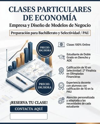 Clases Economía Bachillerato y Selectividad