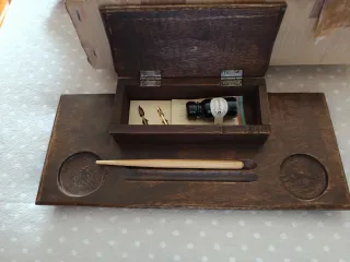 Rebajas: juego Escritorio Madera Tinta Plumas Anti