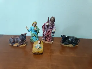Figuras Belén Pintadas a Mano
