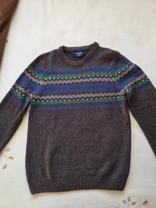 Jersey hombre estampado gris