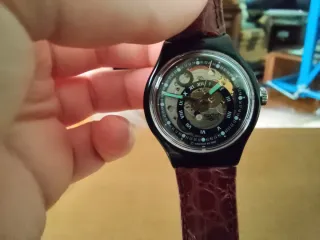 Swatch Automatic SAB102 Black Circles - 1993