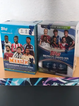 Lote Cajas Topps Merlín y Flagship