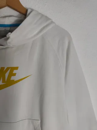 Sudadera Nike Vintage Blanca y Dorada