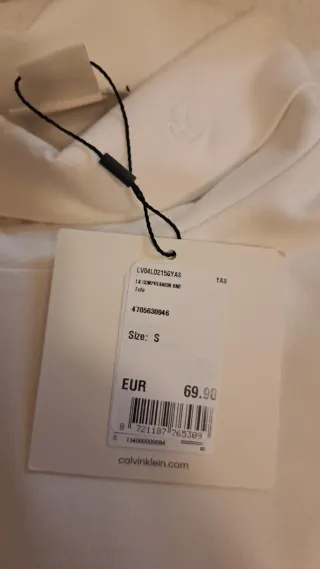 Buso Calvin Klein Talla S Blanco