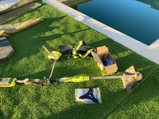 Desbrozadora Ryobi con Batería y Cargador