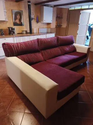 Sofá Chaiselongue Dos Colores