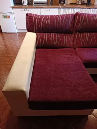Sofá Chaiselongue Dos Colores