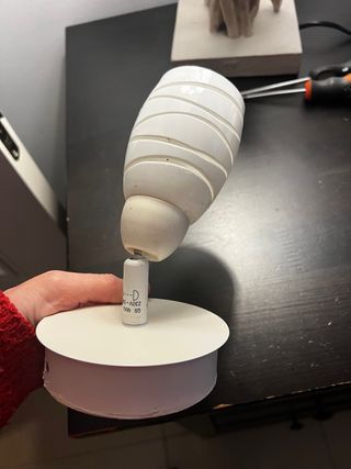 Aplique de pared blanco