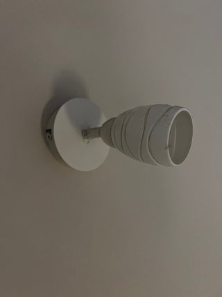 Aplique de pared blanco