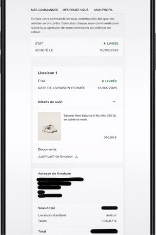 Tênis Miu Miu x New Balance Branco