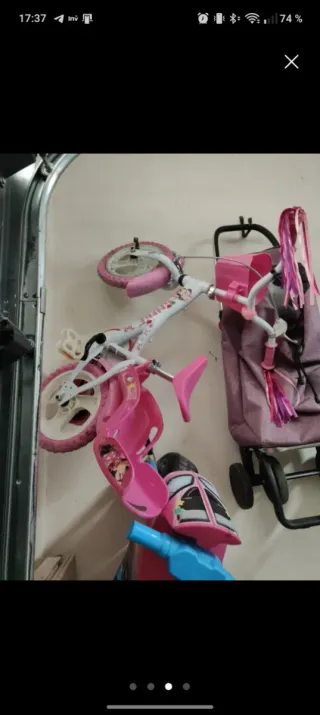 Bicicleta infantil rosa