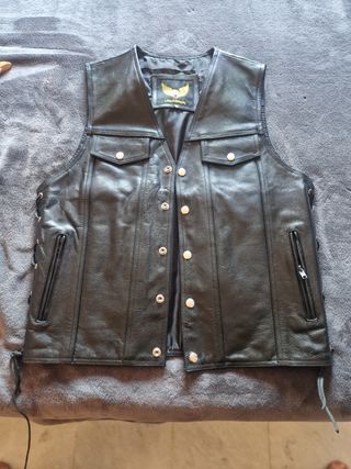 Chaleco de cuero LEATHERICK hombre