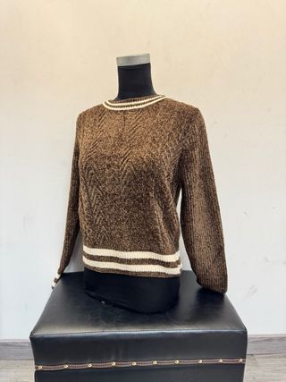 Jersey mujer marrón talla única