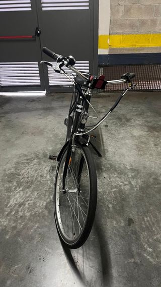Bicicleta urbana negra