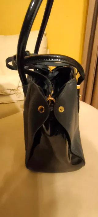 Borsa donna blu e oro