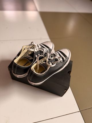 Converse Chuck Taylor Piel Negro Talla 39