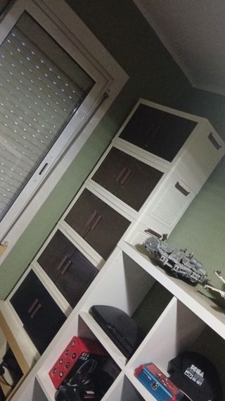 Cajas almacenaje apilables armario con ruedas