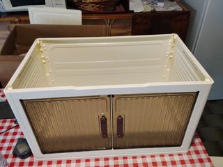 Cajas almacenaje apilables armario con ruedas