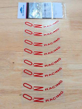 Adhesivos OZ Llantas Racing Rojas