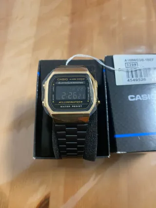 Reloj Casio A168WEGB-1BEF Dorado y Negro