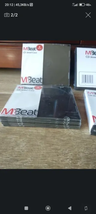 5 Estuches CD Jewel Case MBeat Nuevos estrenar