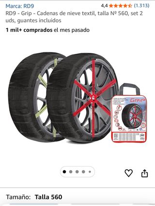 Cadenas de nieve textil RD9 Talla 560.