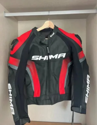 Chaqueta Moto SHIMA STR 2.0 Negra/Roja